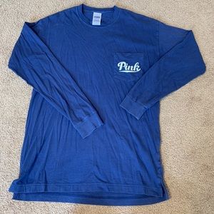 Navy Blue VS Pink Long Sleeve